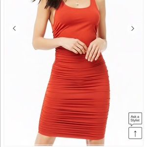 Ruched bodycon dress